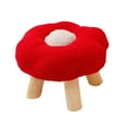 thumbnail image 1 of Footrest Ottoman Flower Shape Non Slip Cartoon Multipurpose Sofa Stool Foot Rest Red, 1 of 8