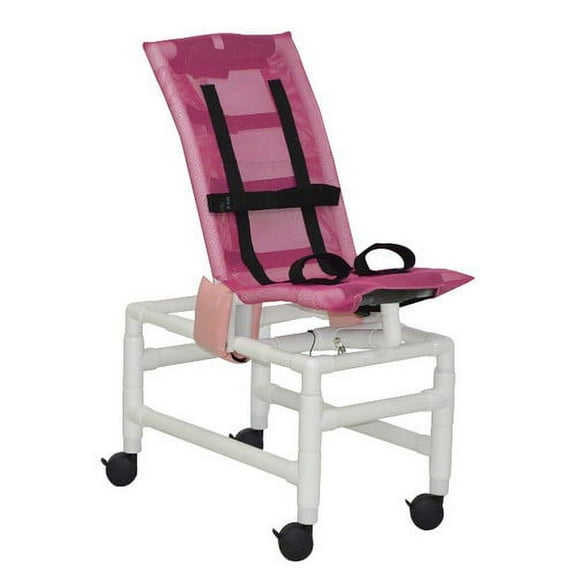 Articulating bath chair (MEDIUM), with base & casters (fully adjustable), 130 lbs weight capacity
