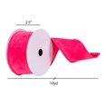 thumbnail image 3 of Vickerman Q214869 2.5 in. x 10 Yards Pink Faux Suede Ribbon, 3 of 4