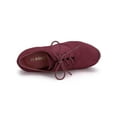 thumbnail image 4 of BLISSFUL STEP Women's Platform Block Heel Lace Up Booties Burgundy 10, 4 of 8