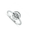 thumbnail image 4 of Compass Sun Gipsy Wholesale Ring .925 Solid Sterling Silver Band Jewelry Female Male Unisex Size 4, 4 of 4