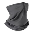 thumbnail image 2 of Almencla Bandana Scarf Face Cover with Ear Hanging Polyester Windproof Protection for Party, Raves Comfortable Dark Gray, 2 of 8