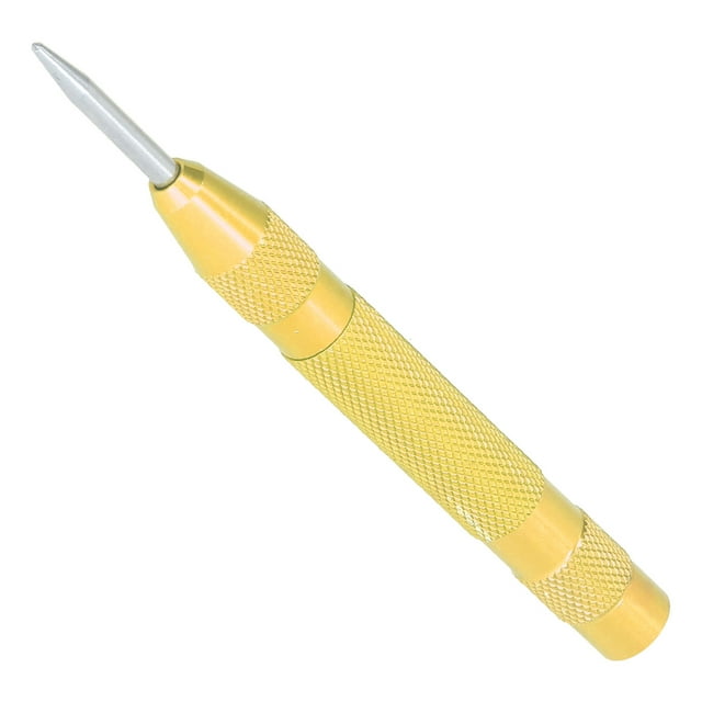 Punzón Central Automático, Punzón De Marcador Central Extraíble De Acero De 5,1 Pulgadas, Herramienta De Impacto De Resorte Ajustable Para Metal, Plástico, Madera, Vidrio,