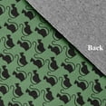 thumbnail image 3 of Simply Daisy Spooky Cats Sage Halloween Chenille Area Rug, 3' x 5', 3 of 5