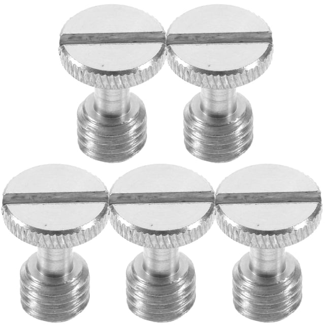 unbranded 5Ud Tornillo Para Cámara Rápida Fijación Trípode Hierro Plateado