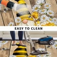 thumbnail image 5 of Daisy Floral Outdoor Rug for Patio/Deck/Porch, Non-Slip Large Area Rug 5 x 7 Ft, Farmhouse Wood Grain Bee Gnomes Flowers Indoor Outdoor Rugs Washable Area Rugs, Reversible Camping Rug Carpet Runner, 5 of 8