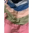 thumbnail image 6 of ToBeInStyle Womens Pack of 6 Seamless Lace Trim Bras, 6 of 7