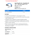 thumbnail image 2 of Spark Plug Wire Set - Compatible with 1991 - 1994 Isuzu Pickup 3.1L V6 1992 1993, 2 of 2