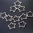 thumbnail image 1 of GOOHOCHY 50 Pcs Porte-Clés Argent Fer Forme Étoile pour Organiser les Parents, 1 of 8