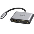 thumbnail image 2 of Adaptador USB C a HDMI VGA, USB Tipo C a VGA Adaptador HDMI Thunderbolt 3 Adaptador VGA para MacBook Pro/iPad Pro /Air 2020 2019 2018, Dell XPS 13/15, Surface Pro, Galaxy S8/S9, Huawei P20, 2 of 2