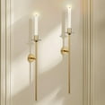 thumbnail image 4 of Sziqiqi Gold Wall Candle Holder Set of 2: Candle Sconces Wall Decor for Dining Room Wall Hanging Candle Sticks Holder for Living Room Fireplace, 4 of 9