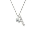 thumbnail image 2 of Delight Jewelry Silvertone Small ''Daughter'' Heart with Clear Crystal Silvertone Hope Anchors the Soul Bar Charm Necklace, 23", 2 of 4