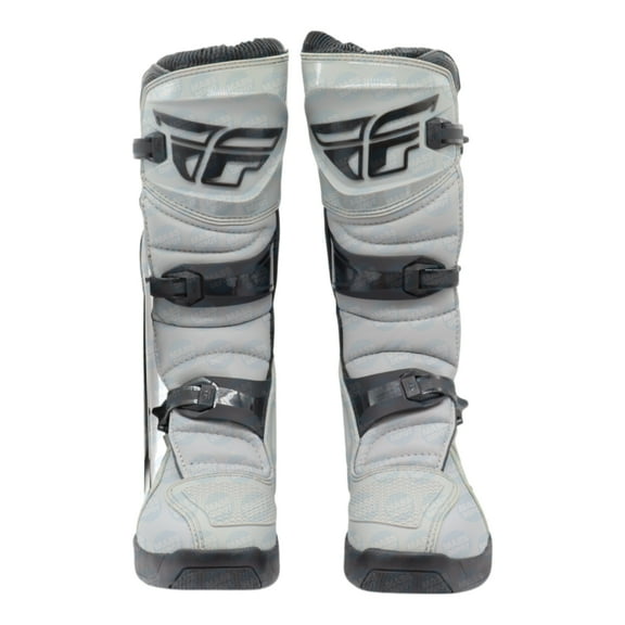 Fly Racing Maverik LT Boots, 2026 Model,(Adult - Size 10)CE Certified Motocross & Off-Road Motorcycle Boots, Adjustable Quick-Lock Buckles, Articulated Ankle Support, Rubber Heat Shield (Grey/Black)