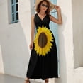 thumbnail image 6 of Sunflower Sleeveless Dress Summer skirt beach outfits for women, 6 of 6