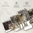 thumbnail image 6 of Elephant Stock Wolf Pack Wall Art - Horizontal Multi Panel Canvas - Living Room Wall Decor - Animal Multi Panel - Brown And Gray Decor - 68" x 30", 6 of 8