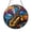 Acrylic 3.5 Inch, variant on Round Saxophone Jazz Scene Stained Glass Style Suncatcher, Window Hanging Musical Decor