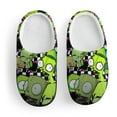 thumbnail image 3 of Kids Slippers Invader Zim House Slippers Warm Soft Plush Slipper Anti-Slip Winter Fluffy House Shoes for Boys Girls, 3 of 7