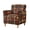 Fall Maple Leaf Plaid, variant on SCRAWLGOD Stretch Chair Cover Non Slip Armchair Slipcover Couch Protector with Elastic Bottom for Kids, Dogs, Pets, Pink Gold Marble