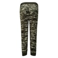 thumbnail image 3 of Innerwin Sport Trousers Drawstring Ladies Bottoms Running Elastic Waist Breathable Capri Pants Army Green L, 3 of 6