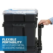 HART Stack Cart, Mobile Tool Box for Hardware Storage, Fits 7 Different Components of Modular Storage System And Suits HART Power Tools