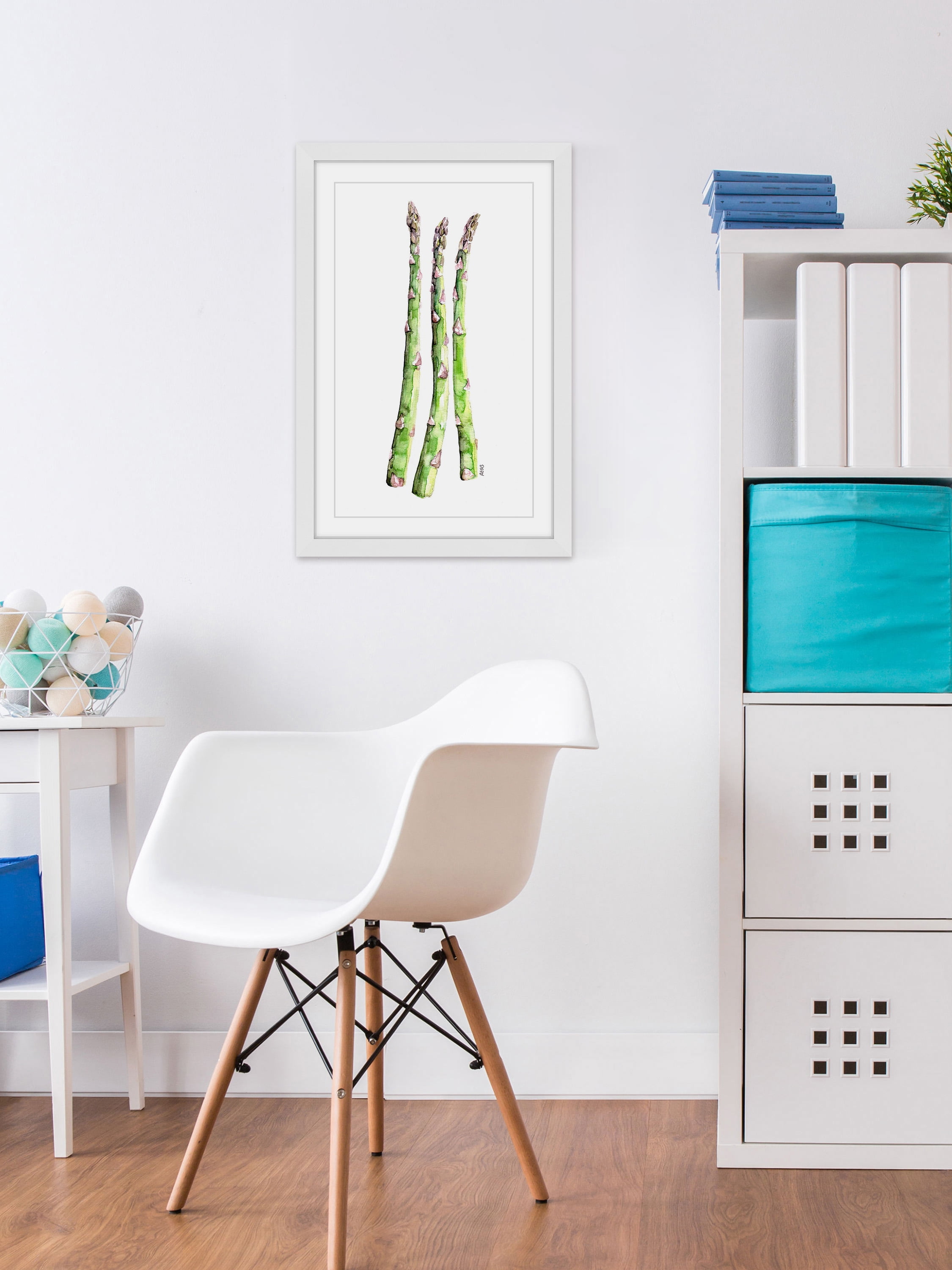 "Asparagus Stalks" Framed Painting Print
