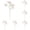 Pink*5, variant on QWUIIOMJPY Artificial Baby's Breath Stems 5 Pack,14.96in Long Sky Blue Fake Gypsophila Silk Flower Branches,Home Vase Filler Wedding Table Centerpiece Party Holiday Decor