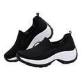 thumbnail image 1 of 1 par de zapatos deportivos tejidos, zapatos de ejercicio transpirables, zapatos de malla para exteriores (negro), 1 of 5
