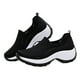 thumbnail image 1 of 1 par de zapatos deportivos tejidos, zapatos de ejercicio transpirables, zapatos de malla para exteriores (negro), 1 of 5