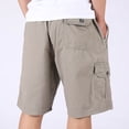 thumbnail image 5 of Men's Loose-Fit Cargo Shorts with Multiple Pockets for Casual Wear and Sports, 5 of 7