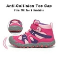 thumbnail image 3 of Mishansha Girls' Slip-Resistant Hiking, Medium Flat Heel Closed Toe Pink, 6, 3 of 7