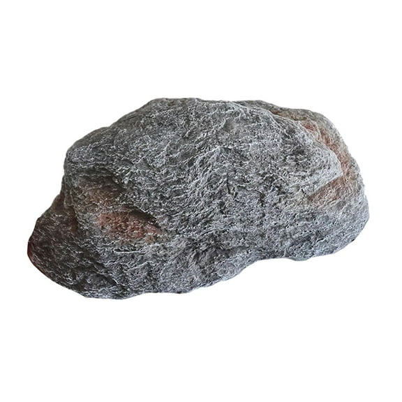 figatia Fake Rock Lightweight Decorative Crafts Landscape Rock for Porch Lawn Garden 35x21x15cm