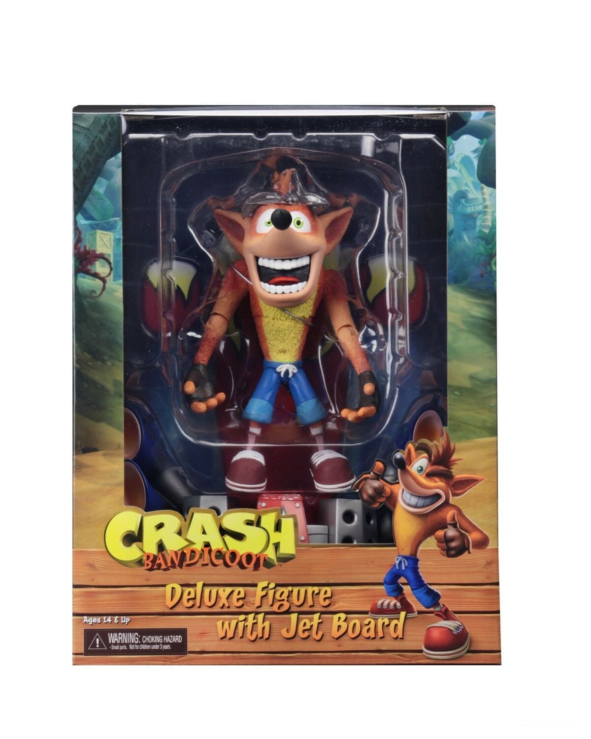NECA Deluxe Crash Bandicoot 7‚Äù Figure with Jet Board