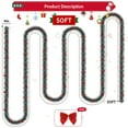 thumbnail image 2 of IZNEN Christmas Garland,Christmas Tinsel Garland with 38 Red Bows,Garland Christmas Decorations for Outdoor、Indoor、Holiday Party,Green & White, 2 of 7