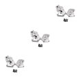 thumbnail image 3 of Dalazy Durability Medium Gear Box Housing For ECX 1/12 RC RGT 136100 Power silver 3Set, 3 of 6