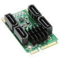 thumbnail image 2 of IO Crest 4 Port SATA III Mini Pci-E Controller Card Components Other SI-MPE40125, 2 of 8