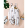 thumbnail image 2 of Bagilaanoe Toddler Baby Girl Boy Summer Jumpsuit Sleeveless Bear Print Romper Pleated Overalls 6M 12M 18M 24M 3T Kids Long Pants Casual Outfits, 2 of 9