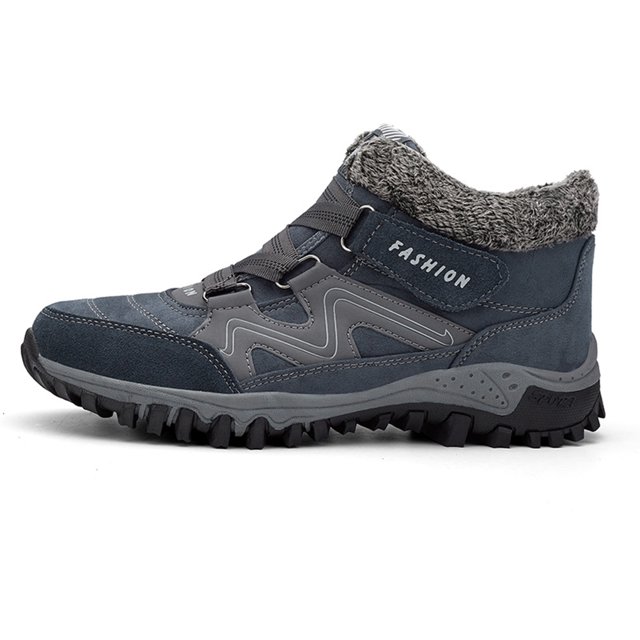Zapatos de senderismo casuales de invierno Felpa Mujer Hombre Botines Zapatillas (Azul marino 45) Ehuebsd Para estrenar