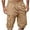 #02Khaki, variant on yoeyez Mens Shorts Athletic Works,Men Casual Elastic Waist Solid Knee Length Cargo With Pocket Straight Shorts Pants Combat Safety Cargo Pants Short for Men Army Green,XL