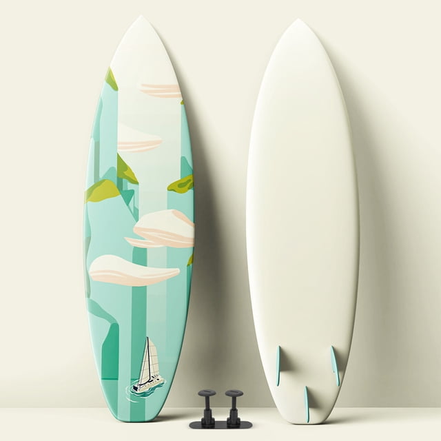 BRIGHTFUFU 1 Set Surfboard Fin Compatibility Kit Nylon Black for Securing Rudder Fin Installation