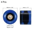 thumbnail image 2 of Unique Bargains Roues de Longboard 60 mm avec Roulements ABEC-11 Roues de Rue pour Planches à Roulettes Cruiser 80 A, Bleu Clair Doré, Lot de 4, 2 of 4