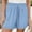 Sky Blue, variant on Xysaqa Plus Size Shorts for Women Summer Casual Comfy Elastic Waist Shorts Pants S-5XL