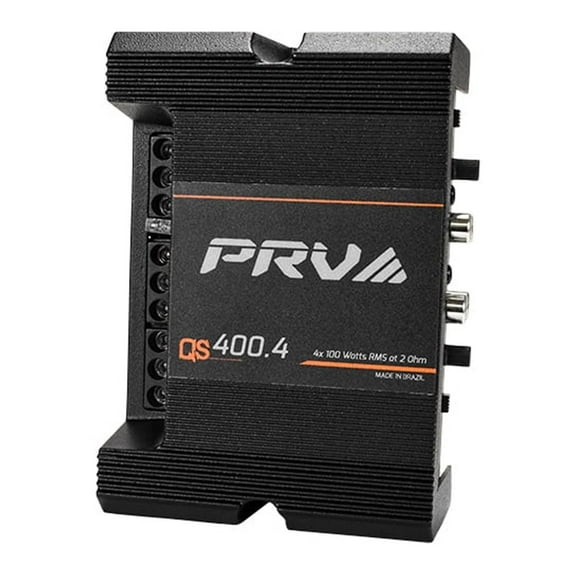 PRV Audio QS400.4 4 Channel Vehicle Audio Amplifier, 4 x 100 Watts RMS at 2 Ohm