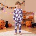 thumbnail image 2 of KPOPLK Girls Pajamas Skeleton Ghost Print Outfit 2 Piece Long Sleeve Top and Pant Outfit Set Cotton Sleepwear Halloween Jammies 2t 3t 4t 5t 6t 7t 8t Size 3-4 Years, 2 of 9