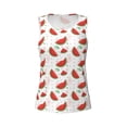 thumbnail image 3 of Picia Hand Drawn Watermelon Pattern Women's Workout Tank Top,Breathable Activewear,Slim Fit Athletic Top,Versatile Workout Moisture-wicking top-XX-Large, 3 of 9