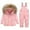 15Pink, variant on lnmuld Girls Winter Solid Color Ski Suit -Lined Windproof Snowboarding Outfit Warm Thermal Snowsuit for Kids Unisex Size:10-12 Years