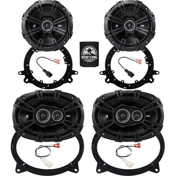 Kit de actualización de altavoces KICKER DS Series 6X9 y 6.5 pulgadas para Toyota Tacoma 2019-2022