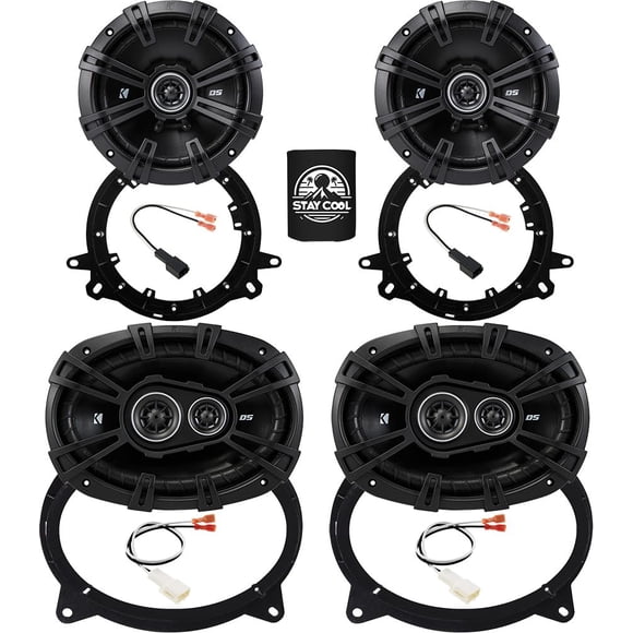 Kit de actualización de altavoces KICKER DS Series 6X9 y 6.5 pulgadas para Toyota Tacoma 2019-2022