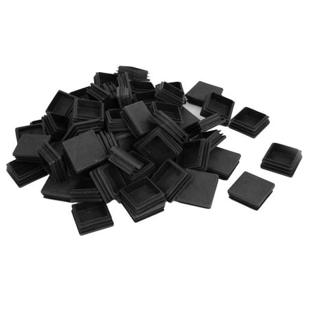 40mm x 40mm Plastic Square Blanking End Caps Tubing Tube Inserts 100 ...