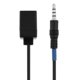 thumbnail image 2 of Conector Macho De 3,5 Mm A Rj9 4P4C Convertidor Hembra Adaptador De Cable De Extensión De Audio Para Cable De Teléfono Cateissary EL012679-00, 2 of 6