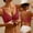 Red, variant on Women's Wire Free Bra Front Closure Full Coverage Seamless Lace Bralette Solid Color Adjustable Straps Push Up Soft Daily Wear Bra 38A, Black
